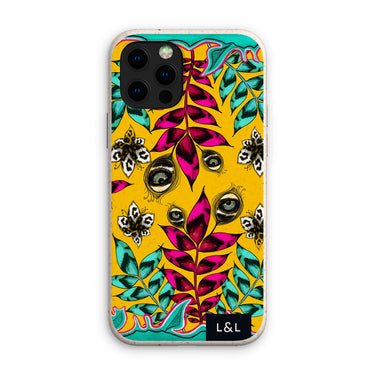 Abstract Botanical Leopard Print Eco Phone Case